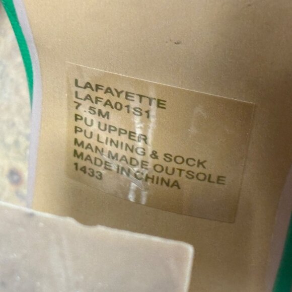 EXCELLENT Steve Madden Green Lafayette Flared Block Heel Wrap-Around Sandals 7.5 - Picture 7 of 13